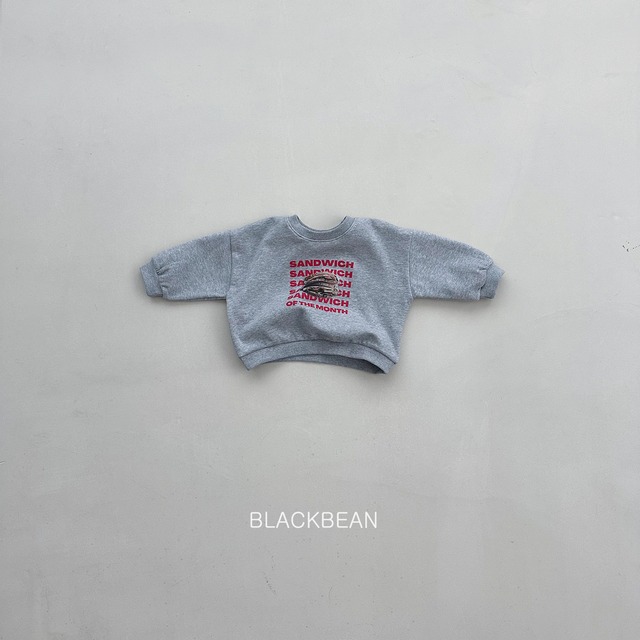 sandwich sweatshirt【blackbean】※9月下旬〜10月上旬発送予定