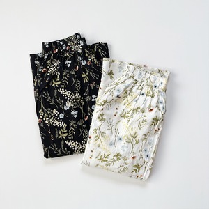 Rayon print relax pants (off-white)
