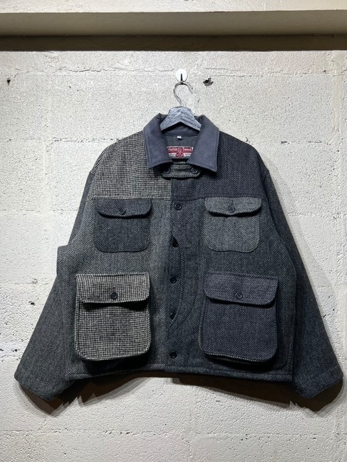 Harris Tweed Warden Jacket wd3 サイズ2 GRAY