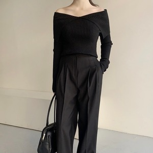 Decorte ribknit /black (3月下旬〜4月上旬頃発送予定)