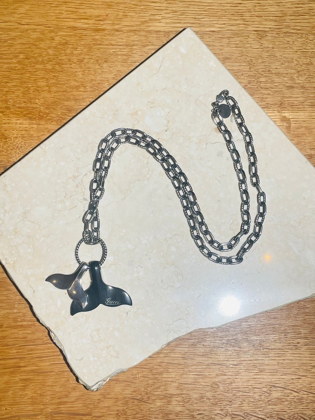 Whale Tale Pendant Necklace -GUCCI-