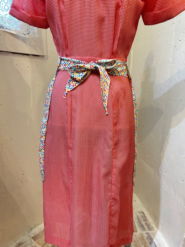 Vintege multi color flower print Apron