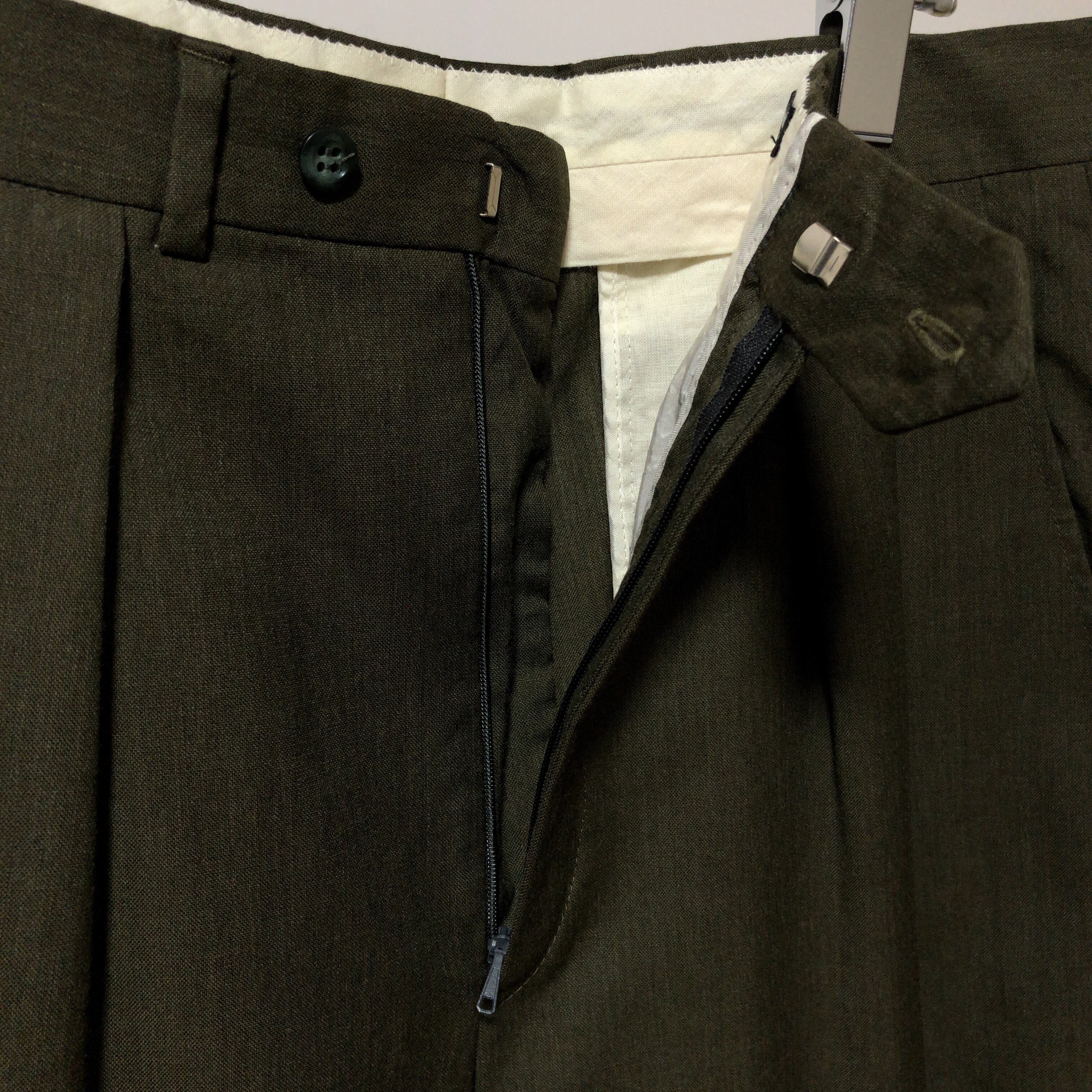 GIORGIO ARMANI / 80's Vintage 2tuck Wool Trousers / Made in Itary ...