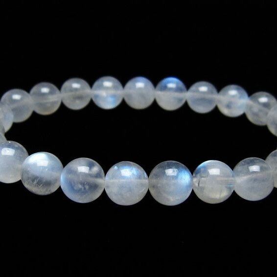 ムーンストーン ブレスレット 8mm 一点物 メール便可 [M便 1/10] 111-44527