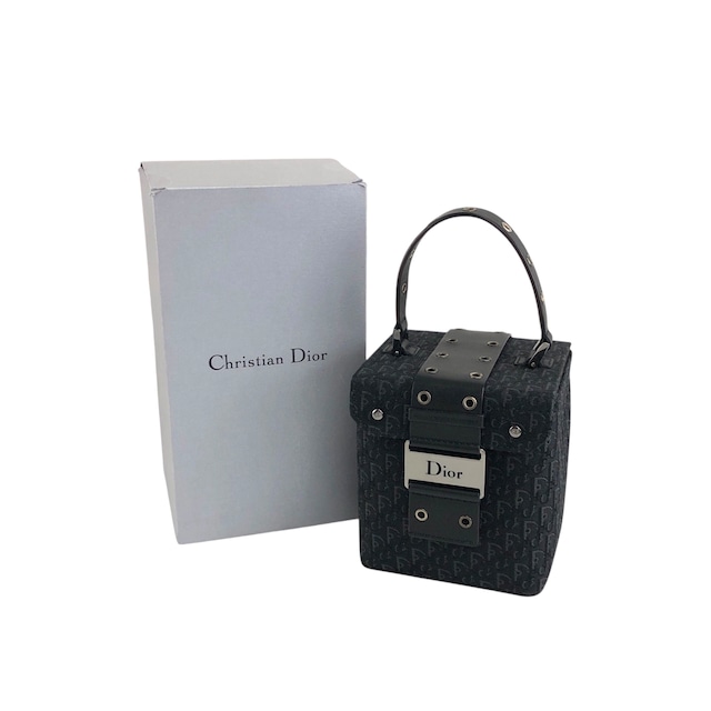 Christian Dior クリスチャン ディオール ストリートシック ハンドバッグ ブラック キャンバス ミニバッグ バニティバッグ vintage ヴィンテージ オールド 525v32