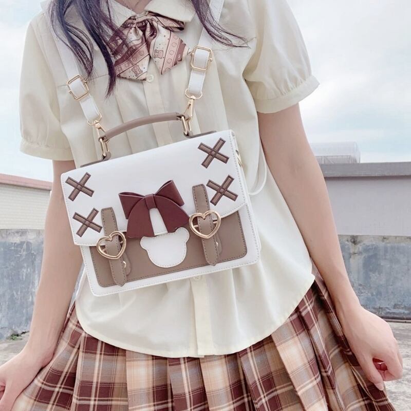 ゆめかわ♡全2カラー クマさん模様の2wayショルダーバッグ bag2 | ゆめ 