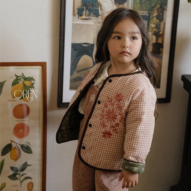 【取寄】oren｜breeze check padded jumper (3oz)｜ブリーズチェックパディングジャンパー(3オンス)｜S-XL｜baby&kids｜26 autumn