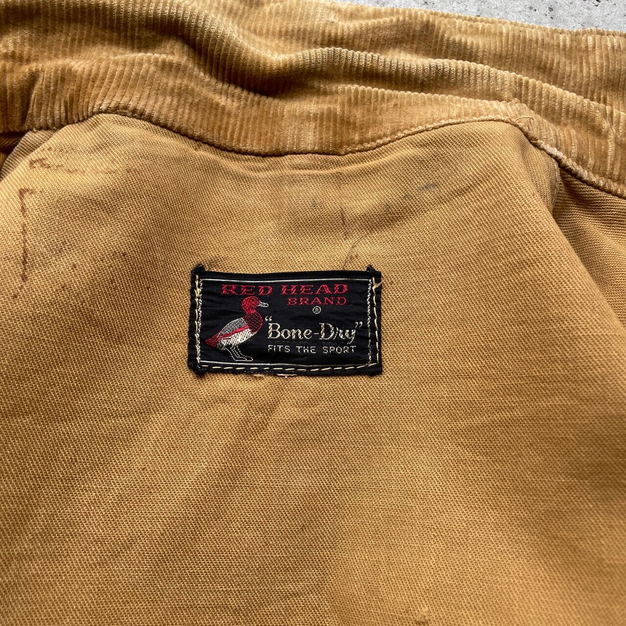 50〜60年代 RED HEAD コーデュロイ襟 ダック地 ハンティングジャケット