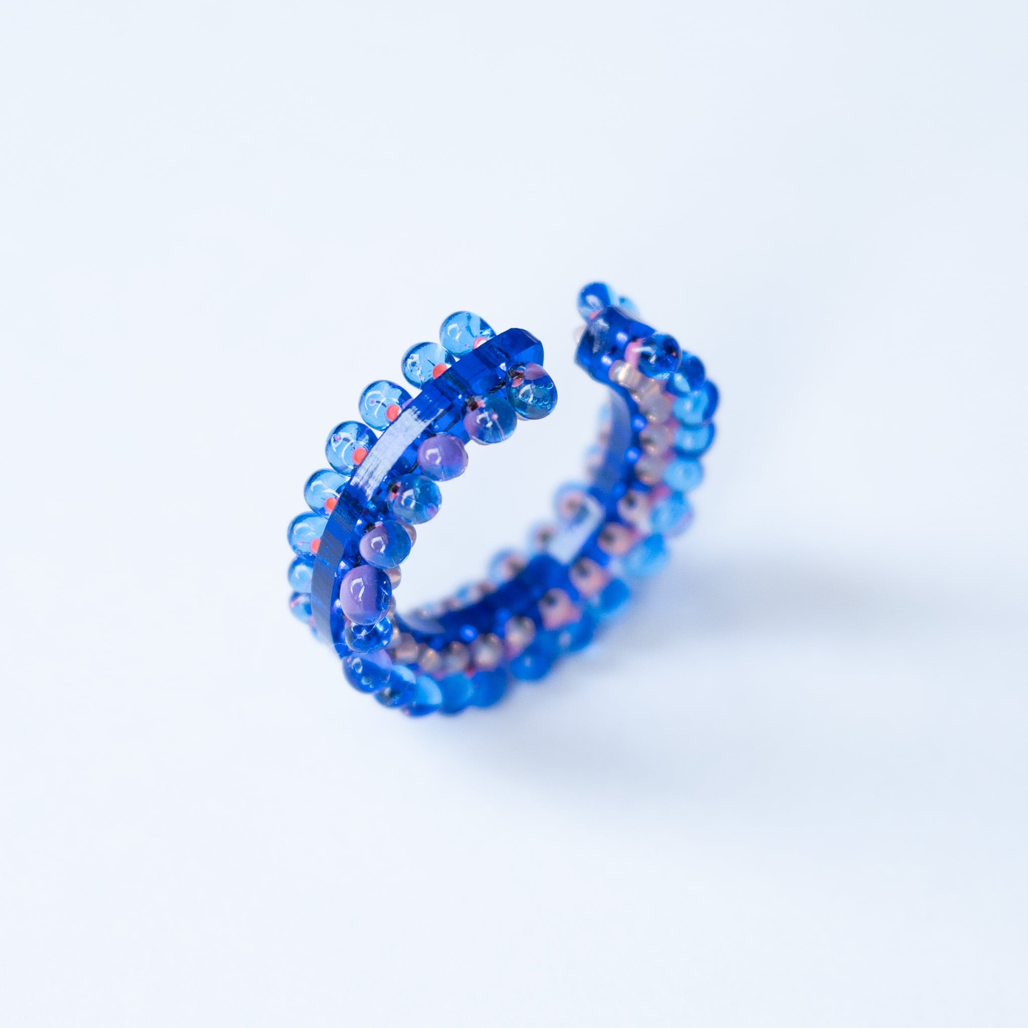 puzzle ring ear cuff L  [01]