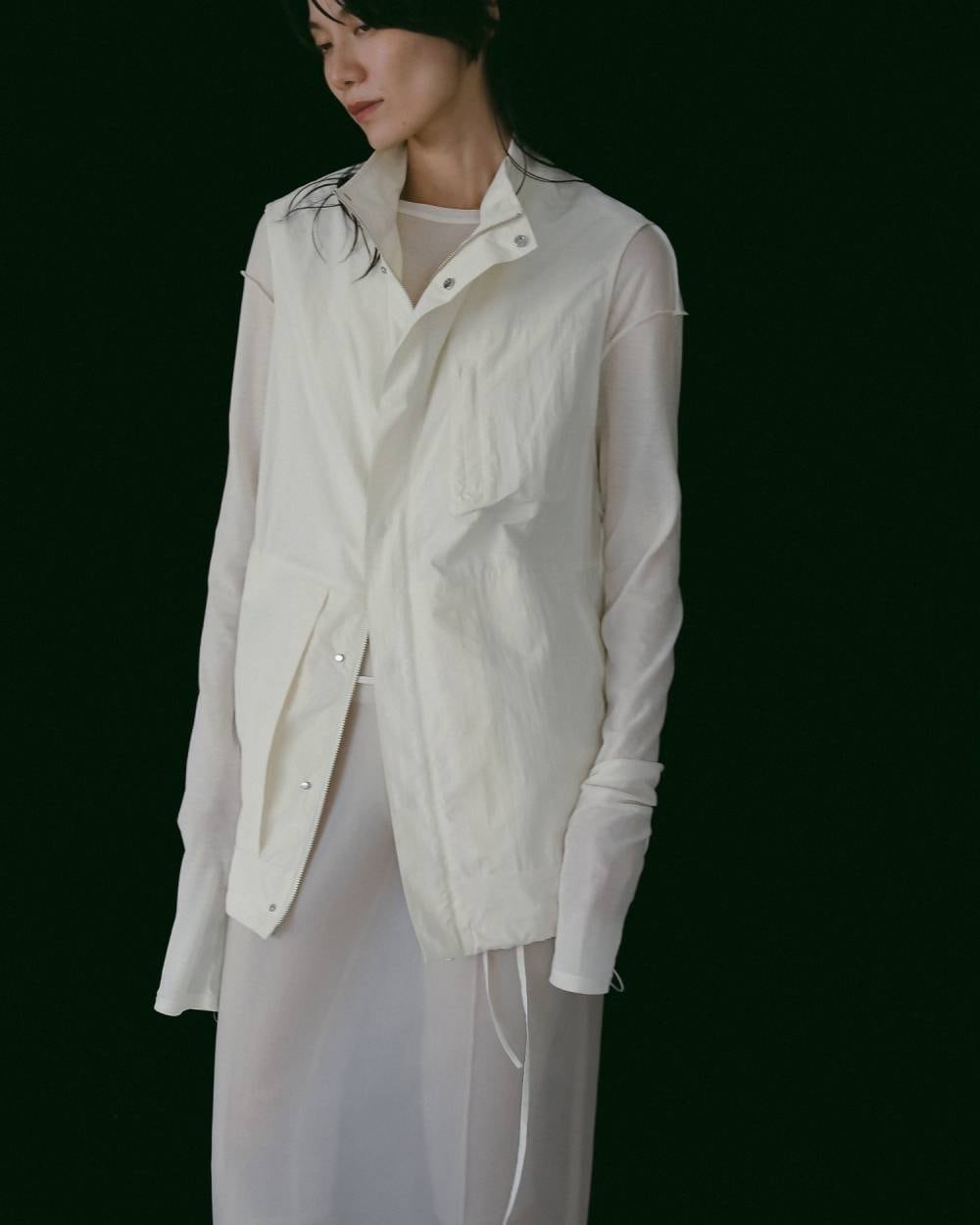 anuke 】Standcollar Pocket Vest | valance 福井｜レディースセレクト