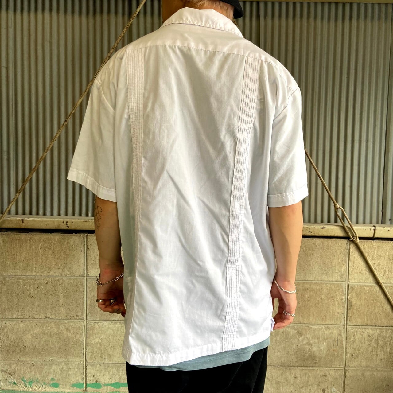 24cm商品名HAVANERA オープンカラー 半袖 メキシカンシャツ キューバシャツ メンズXL /eaa348523