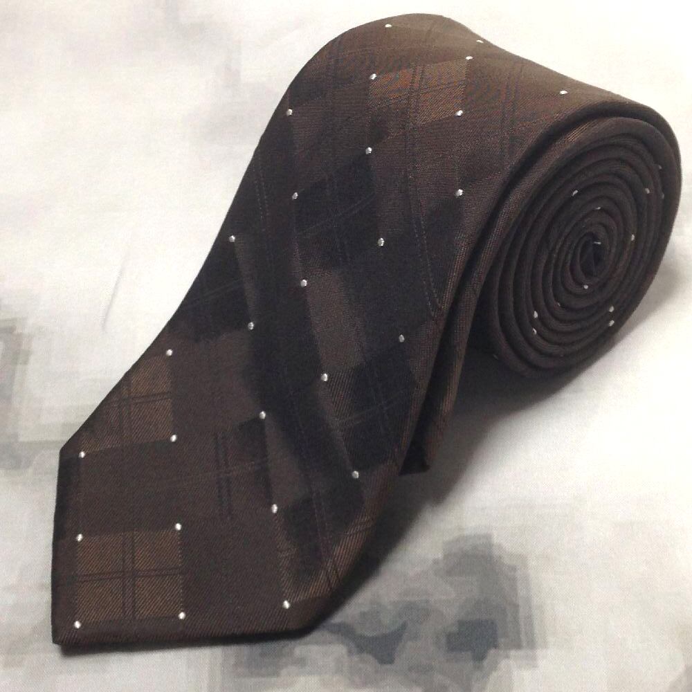 ドミニクフランス Dominique France 微光沢 ネクタイ シルク 虎 動物