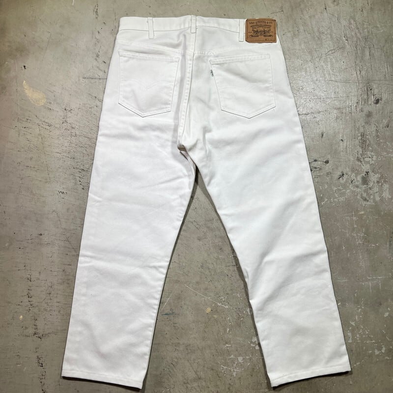 80's~ Levi's リーバイス 505-2851 ホワイトツイルパンツ カツラギ コットンポリ グッドコンディション 白タブ W34 USA製  希少 ヴィンテージ BA-2048 RM2467H | agito vintage powered by BASE