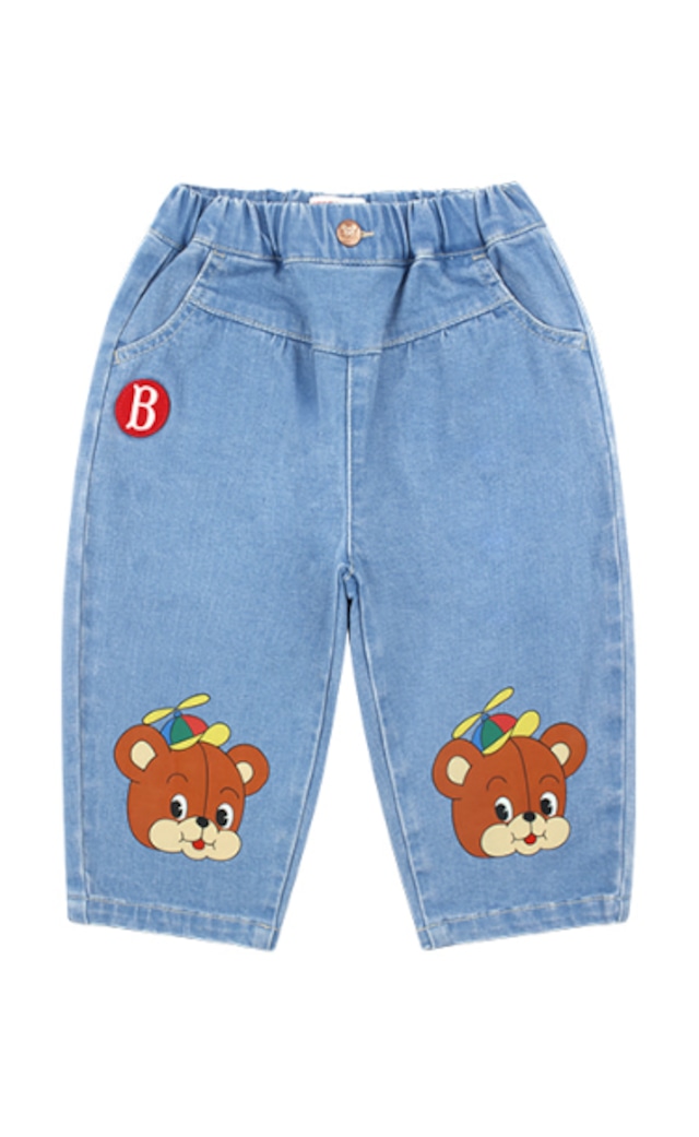 [BEBE DE PINO] Cool bear baby denim pants 正規品 韓国ブランド 韓国ファッション 韓国代行 韓国通販 ベベドピノ bebedepino 日本 店舗 韓国 子供服