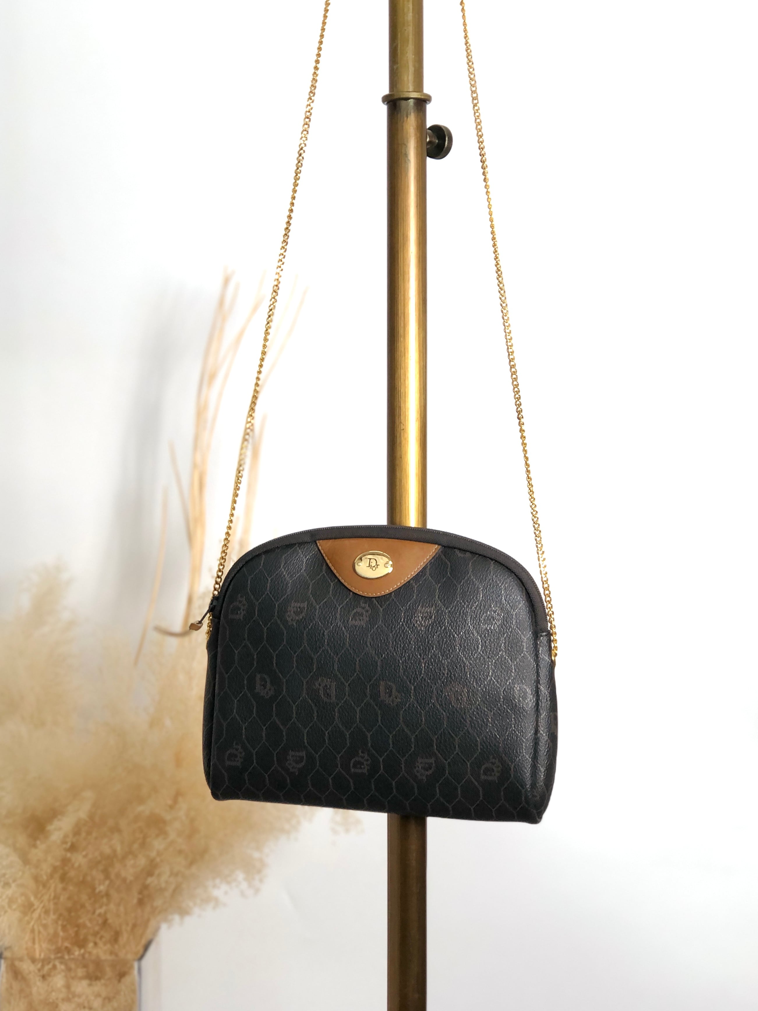 Christian Dior クリスチャン ディオール ハニカム柄 ショルダーバッグ