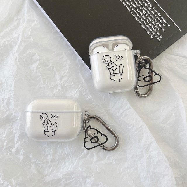 Graphic design clear airpods case