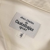 Jean Charles de Castelbajac Sport カステルバジャック 英字 アートデザイン 長袖シャツ 3/ホワイト系 メンズ ゴルフ