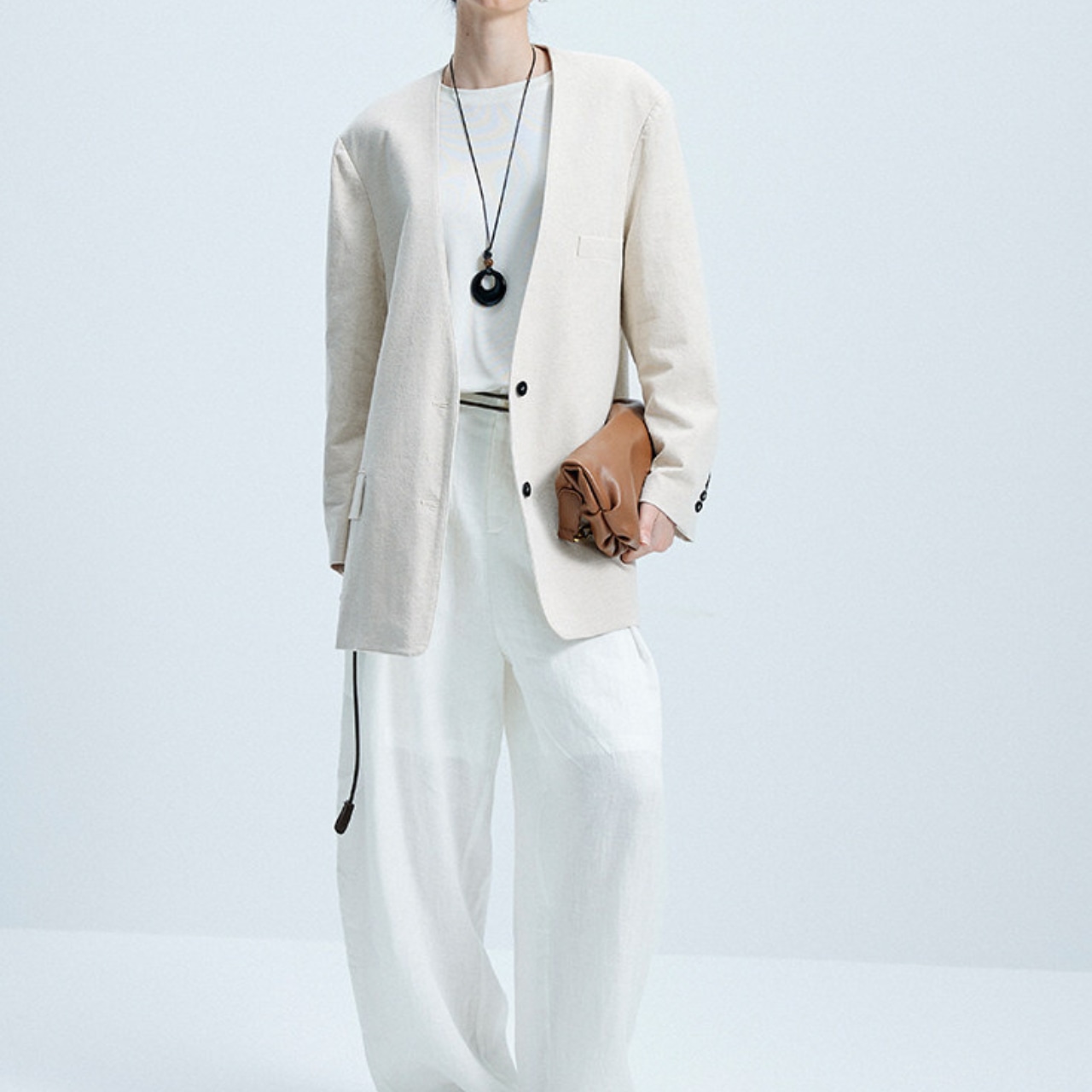 No Collar Jacket T4338