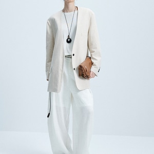 No Collar Jacket T4338