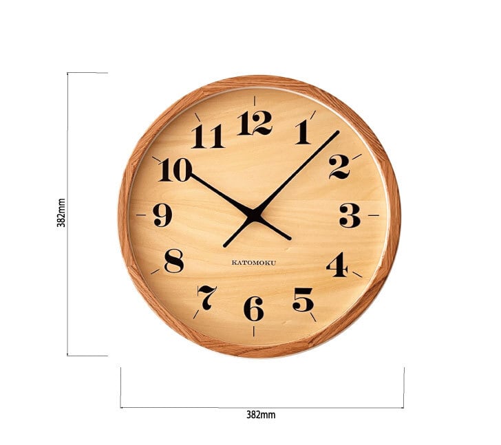 KATOMOKU muku clock 22 LL オーク km-142OA 掛け時計 | 加藤木工株式