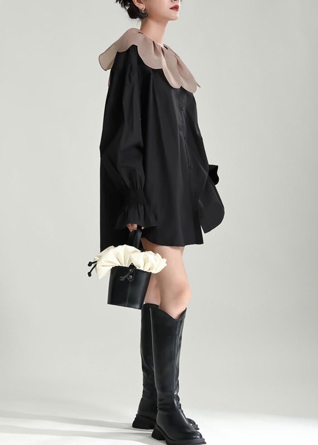 petal collar blouse 10223