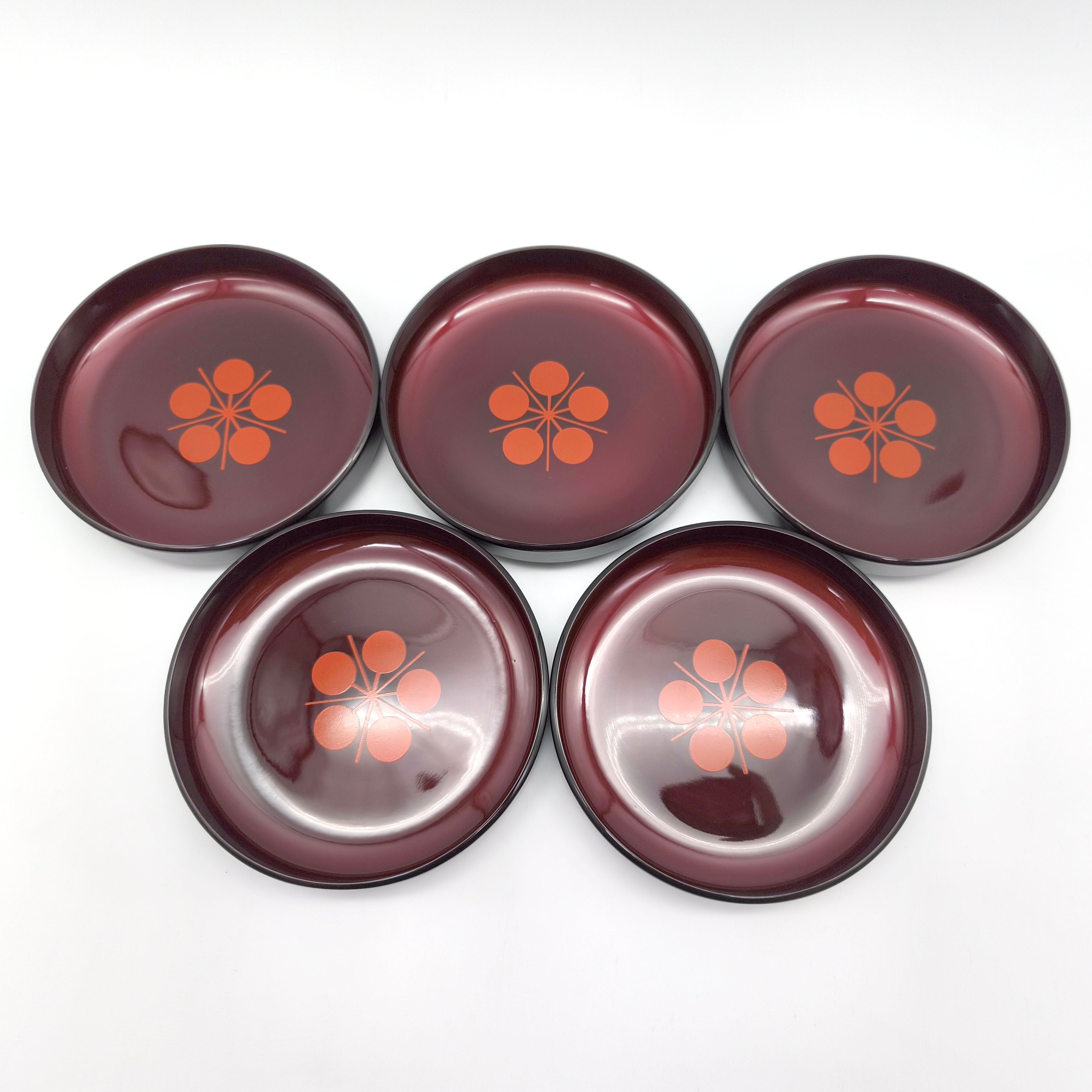 玉虫塗・菓子器・取分け皿セット・伝統工芸・No.250706-33・梱包サイズ