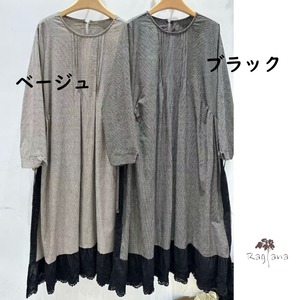 レイヤード風 エプロンワンピース 2col Y 260002