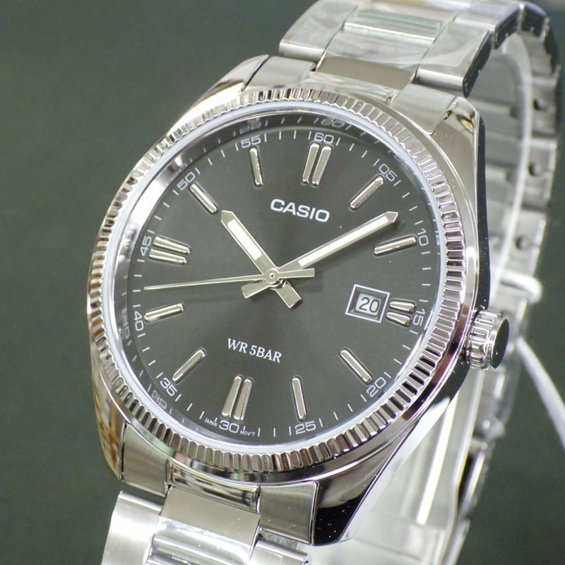 カシオ スタンダード MTP-1302D-1A1JF 黒 ブラック文字盤 ステンレス