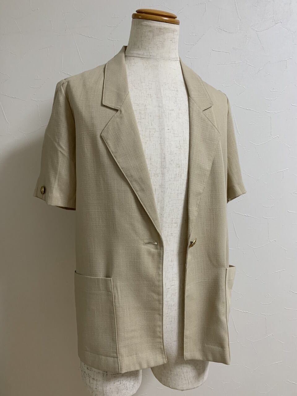 1990's Short Sleeve Summer Tailored Jacket