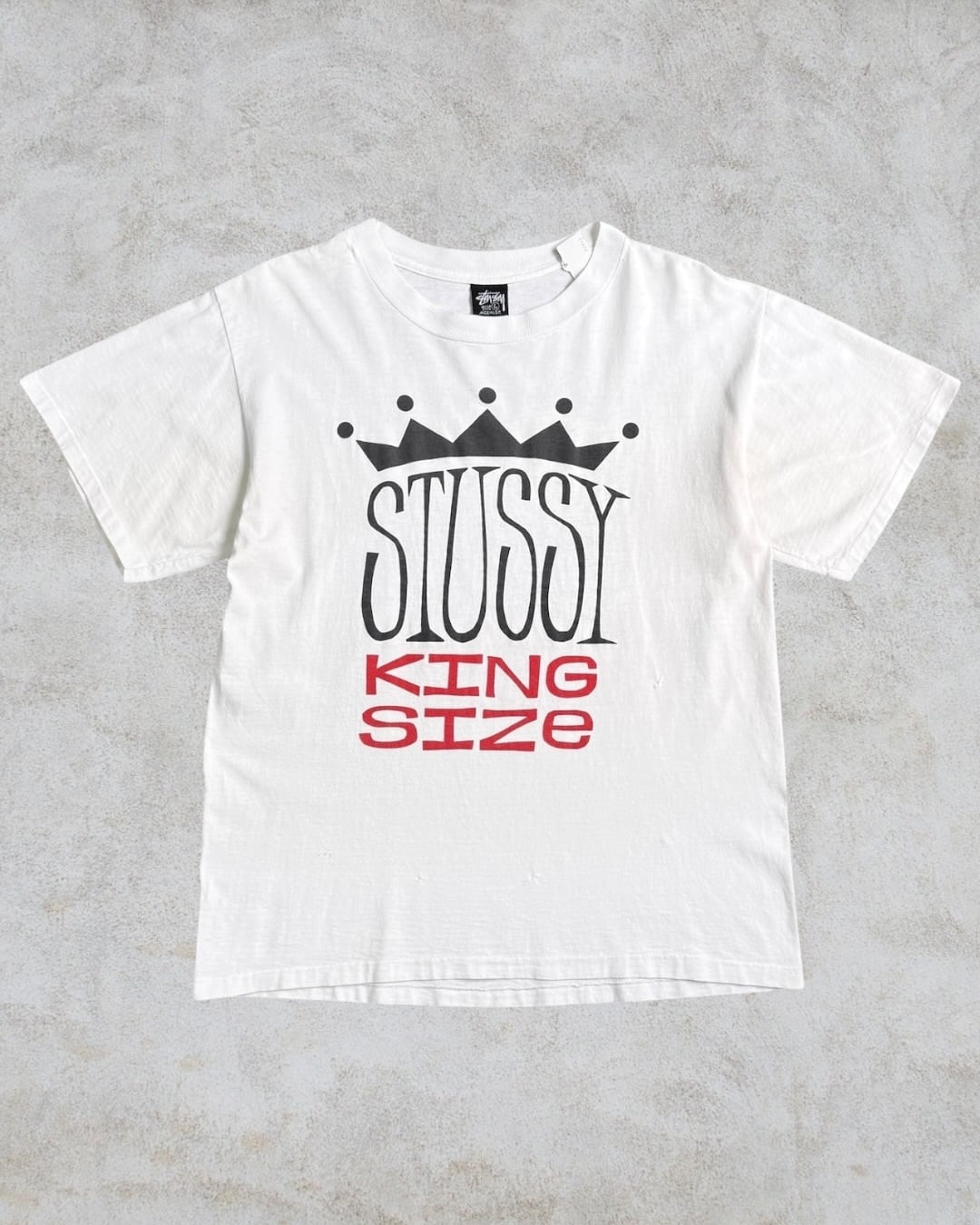80's~90's old stussy KING SIZE Design Tee “黒タグ” 【高円寺本店