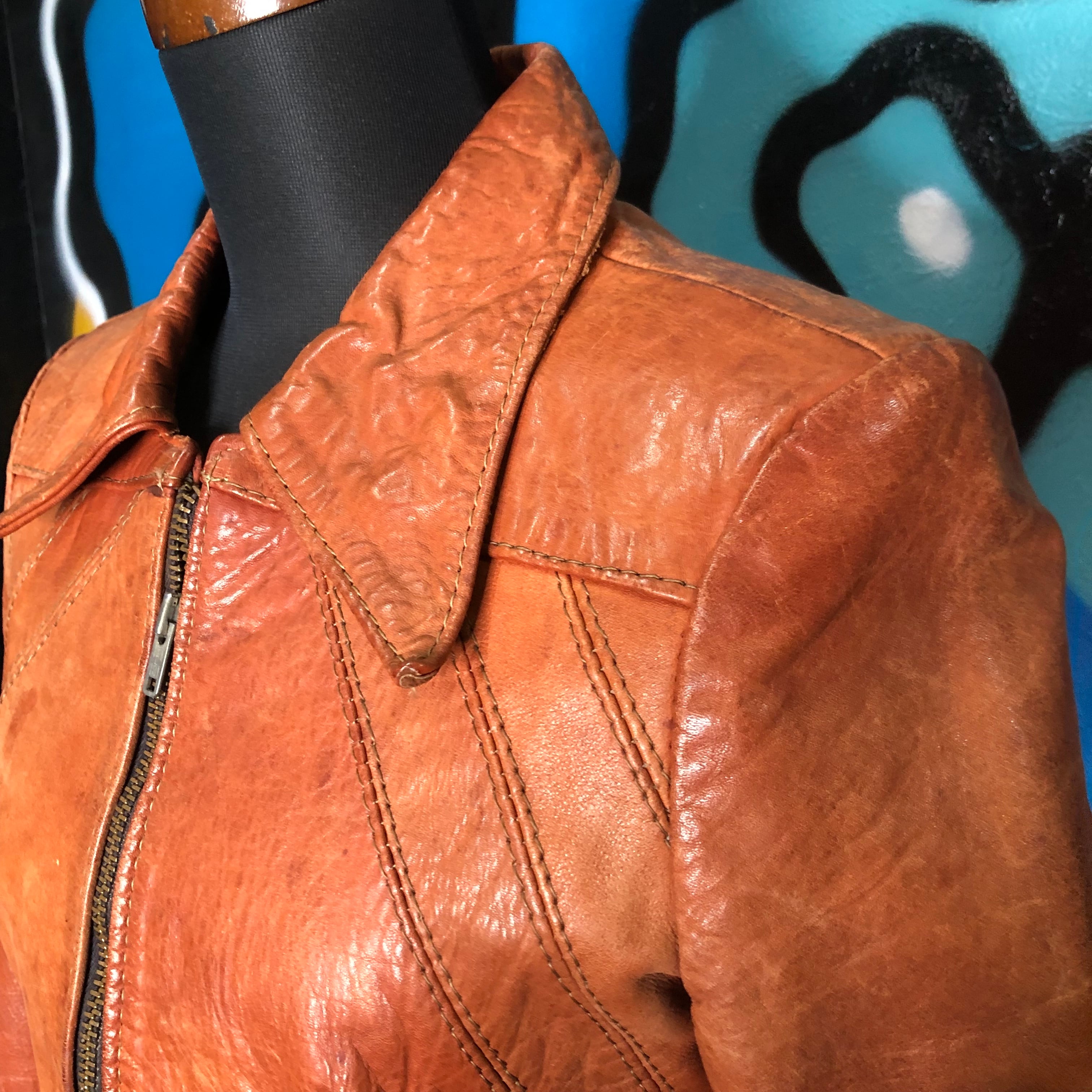 R.Marc Buchanan 70sレザージャケット/ガンダルフ 70's USA Vintage leather jacket Gandalf Richard Mark Buchanan
