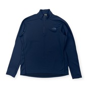 THE NORTH FACE ノースフェイス ハーフジップ ハイネック 長袖シャツ M/ネイビー レディース
