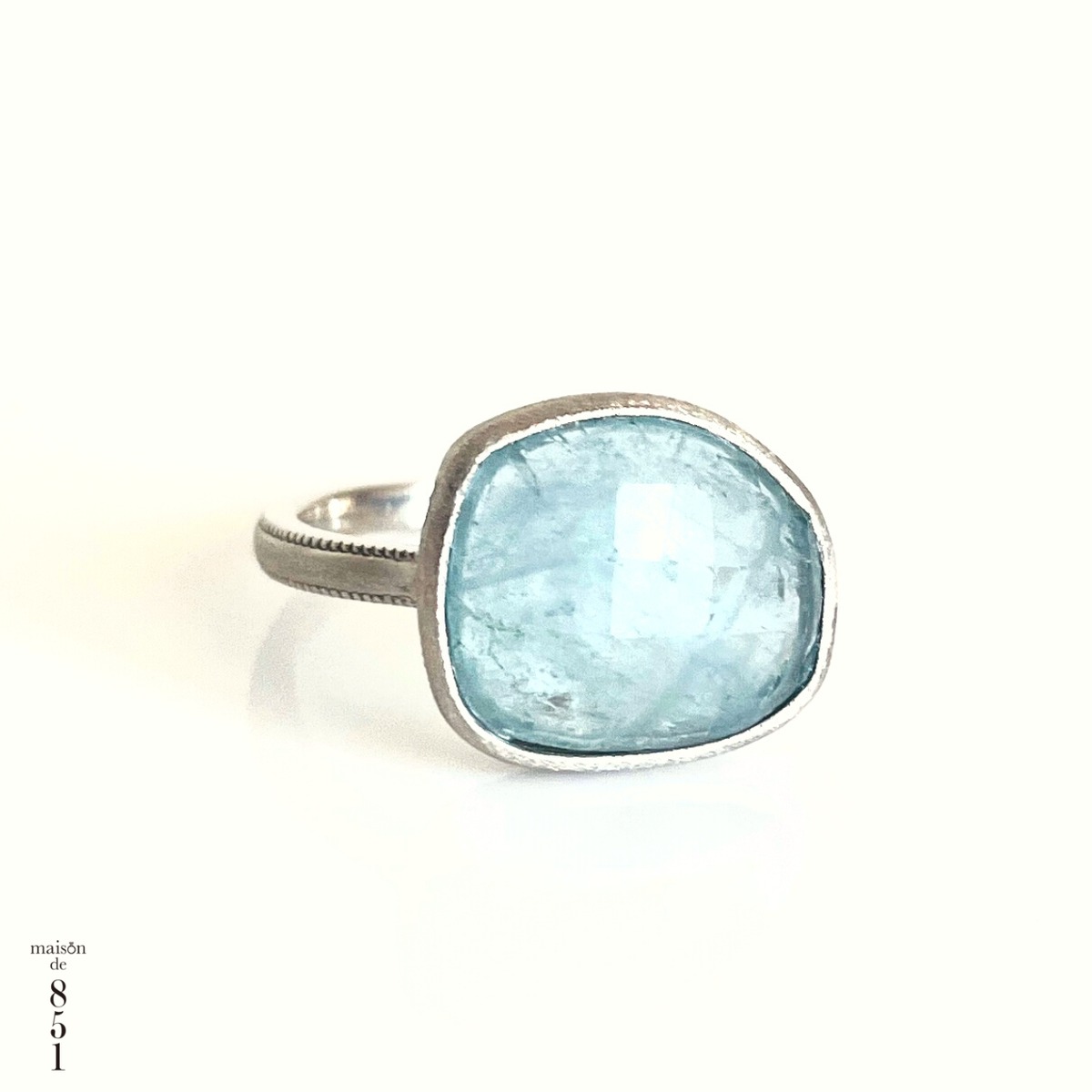 アクアマリンリング #13 | maison de 851 インディビジュアルジュエリー