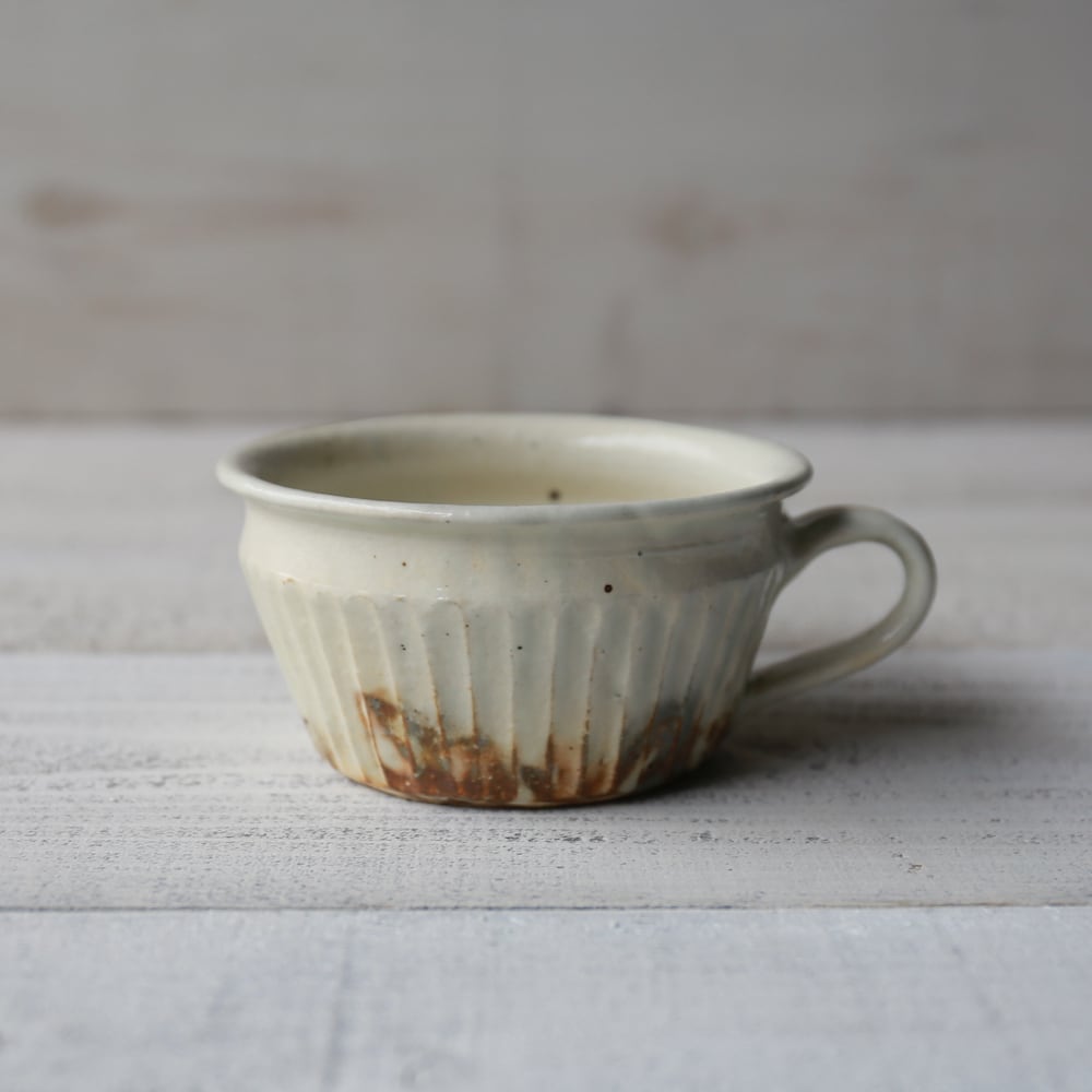 鉄散 線彫スープカップ（切立） | 古谷製陶所