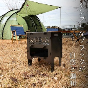 オーブン付焚き火台　Mサイズ【ピザ焼き名人】