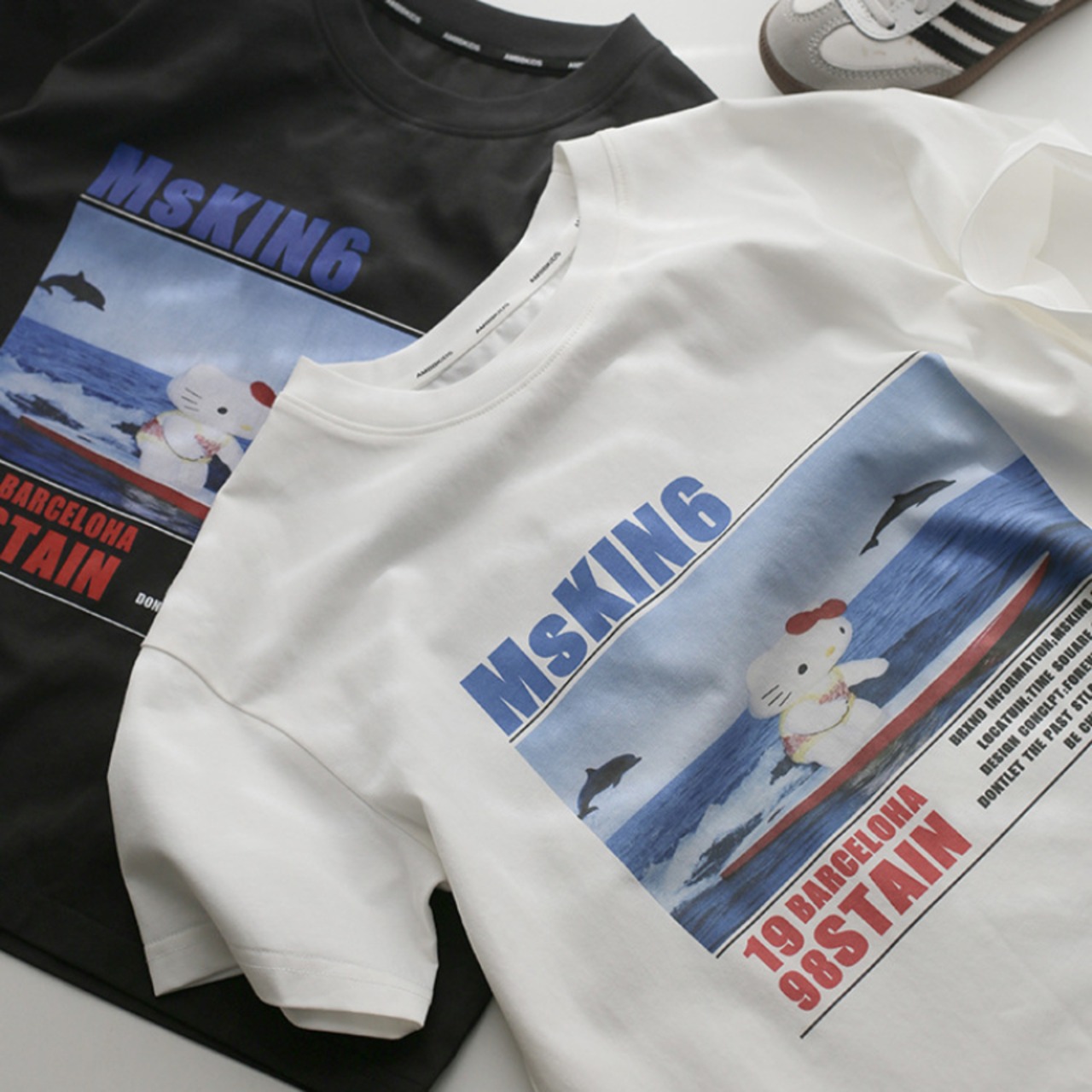 夏冷感カジュアルTシャツ