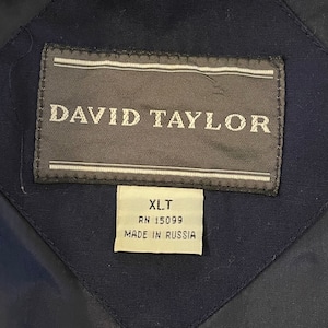 【david taylor】ダービージャケット カップインショルダー ブルゾン ジャンパー XL オーバーサイズ US古着