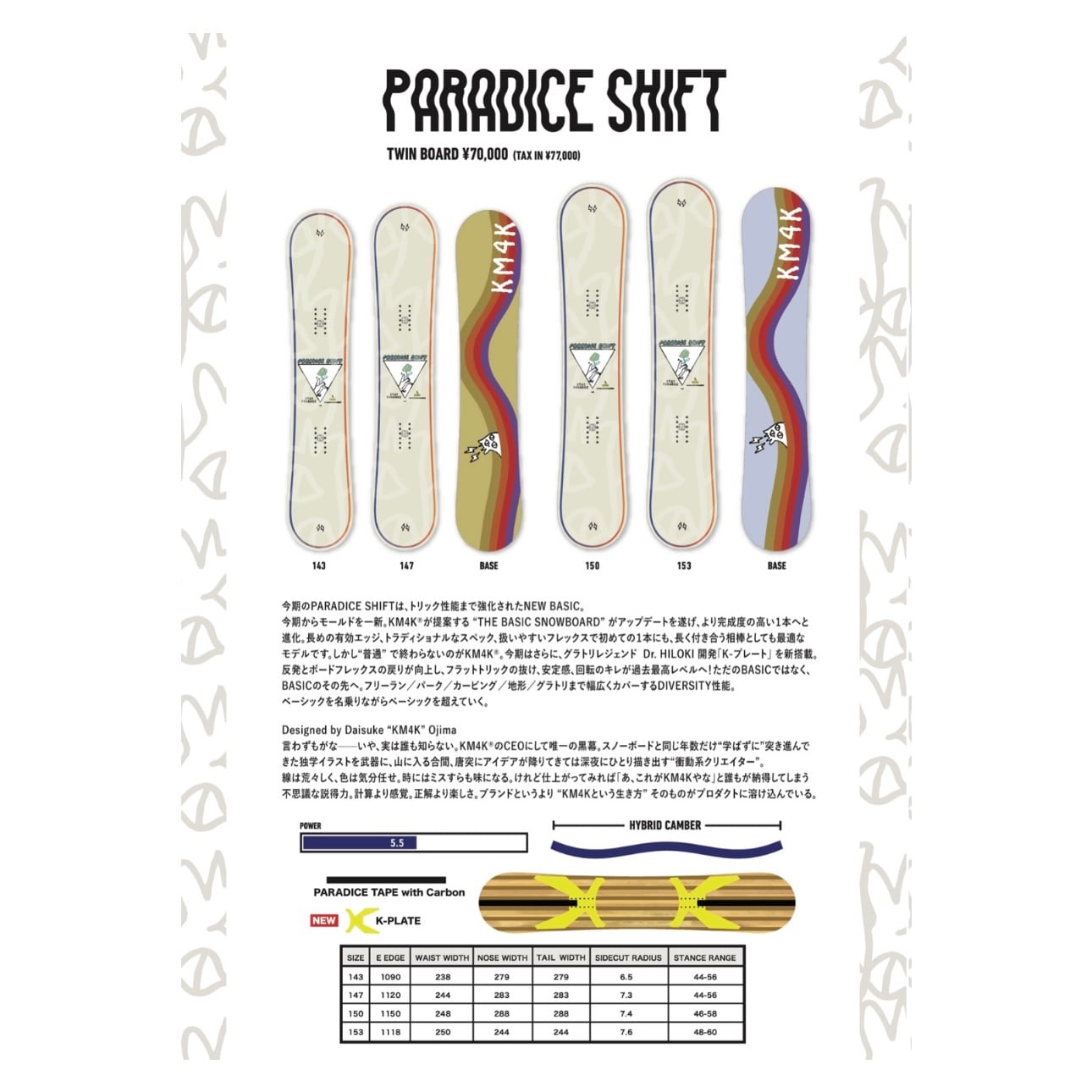 26/27 KM4K カモシカ 『 PARADICE SHIFT 』 パラダイスシフト 長野