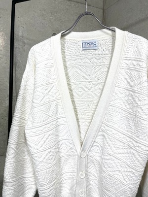 old white color cotton cardigan
