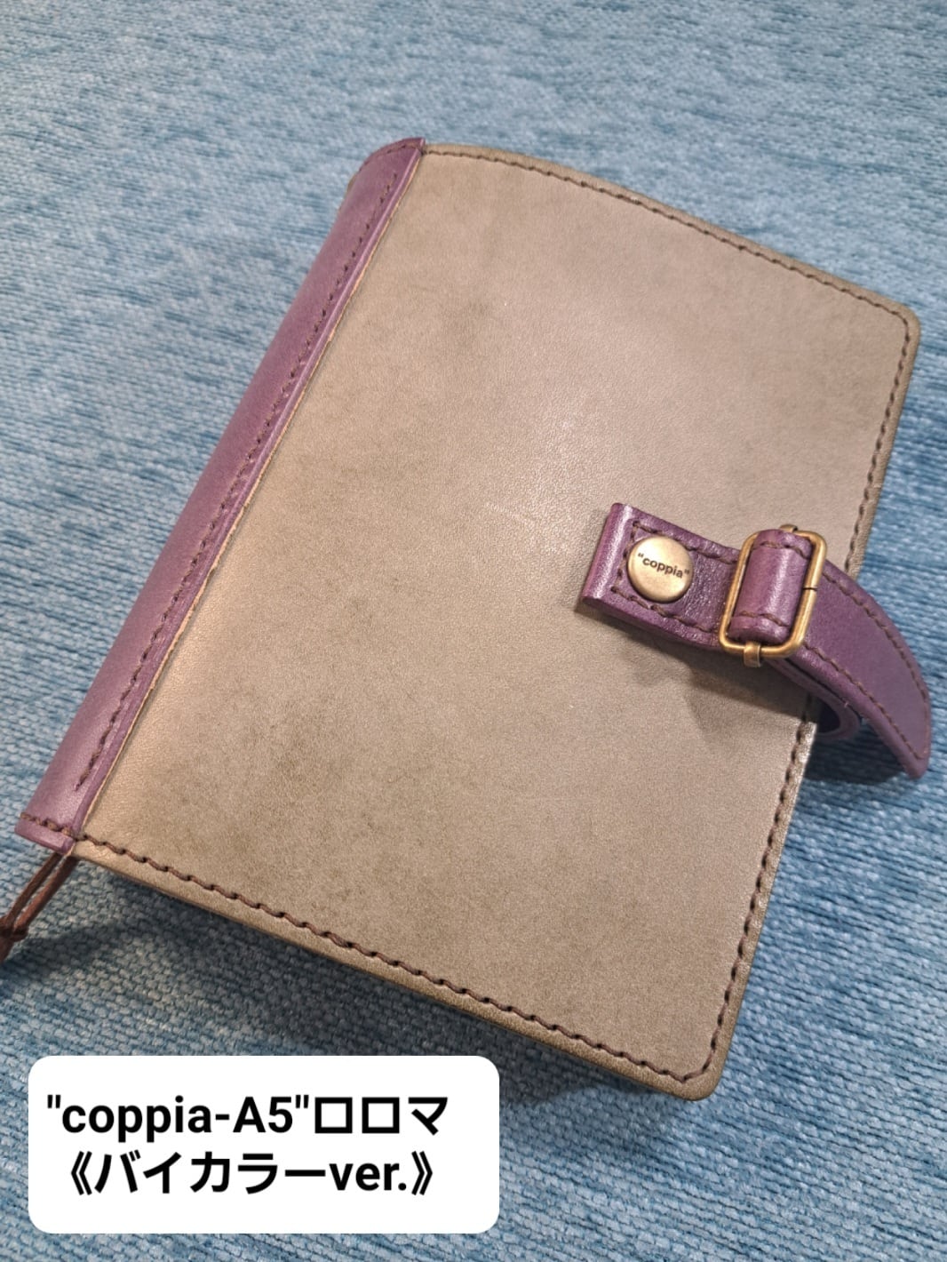 ✨極美品　付属品完備✨ルブタン　二つ折り　パロマ　ケース　バイカラー 手帳カバー