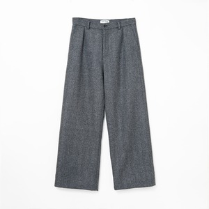 Tweed wide slacks（GREY）