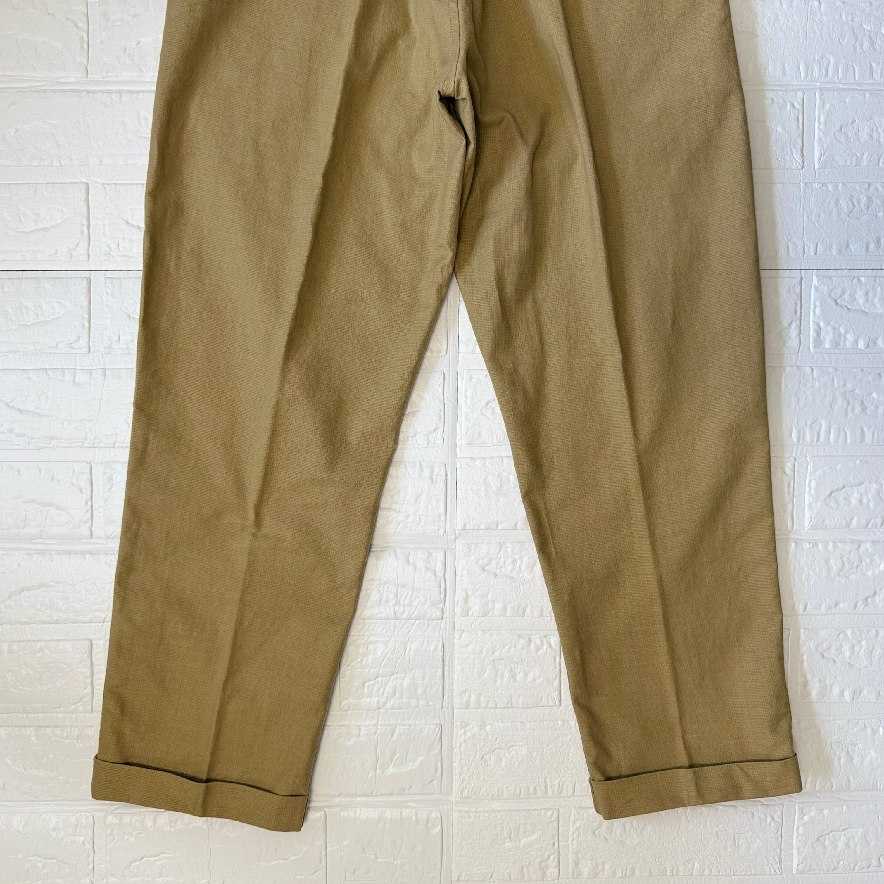 AnatomicaFishermanフィッシャーマンパンツ40ワイドシアサッカー ANATOMICA コットン フィッシャーマンパンツ ベージュ サイズ40 (L相当