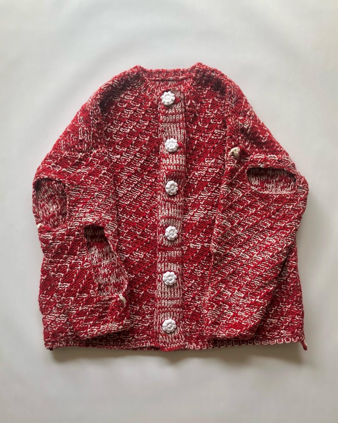 〈在庫商品〉Windows cardigan red pepper