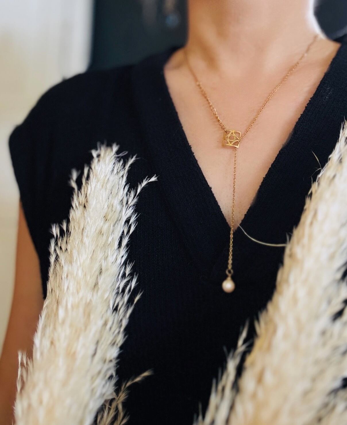 花ブロックネックレス・KAFU