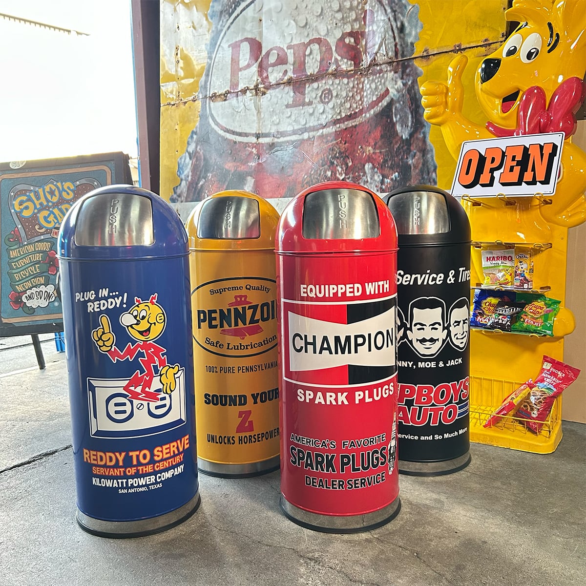 アメキャラ 53L スチールダストボックス アメリカン雑貨 | アメリカン