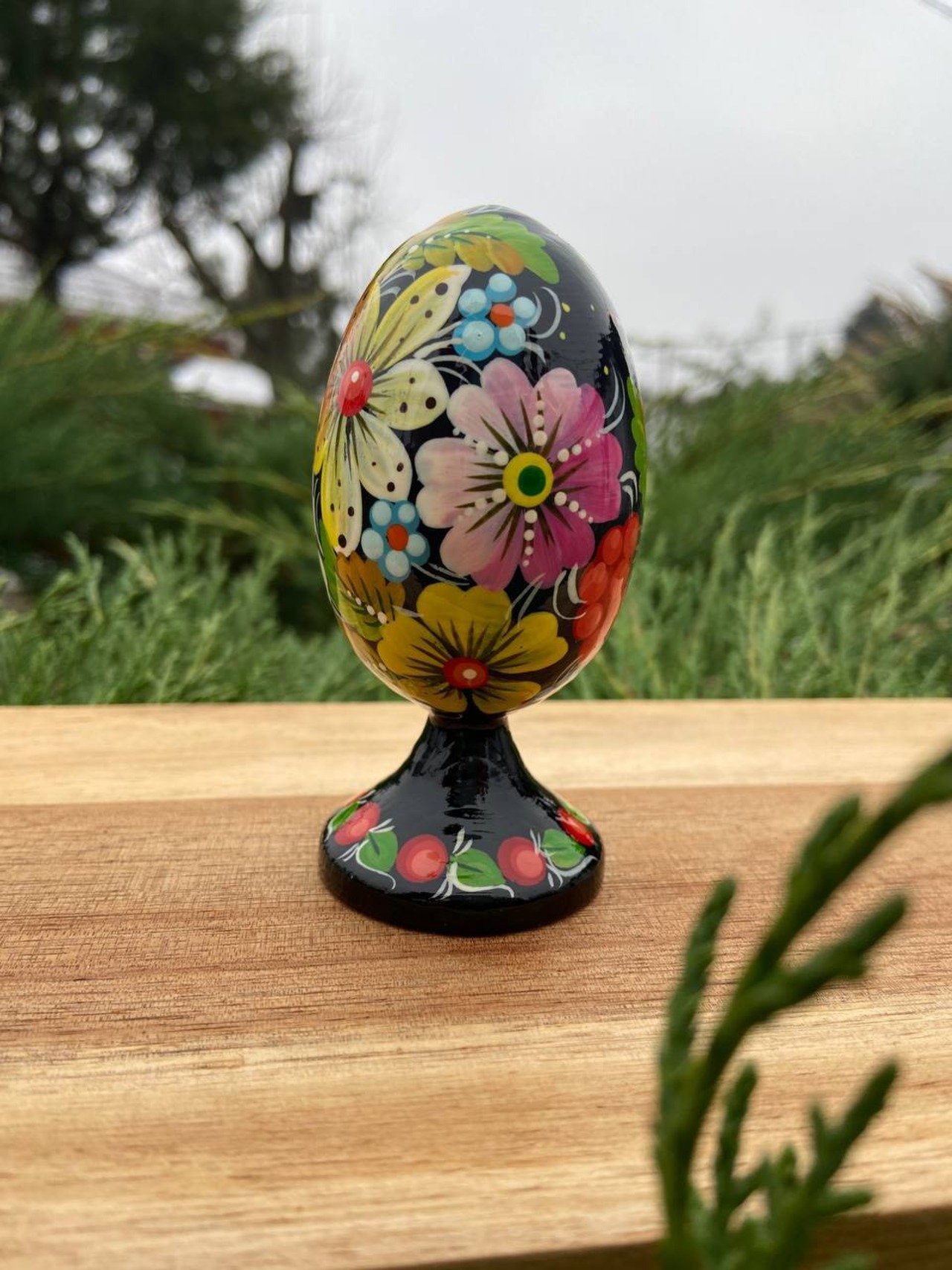 プィサンカ・土台付き（イースター・エッグ）9cm（ホメンコ作） - 7