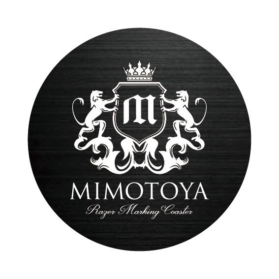 金属コースターへの名入れ MIMOTOYA
