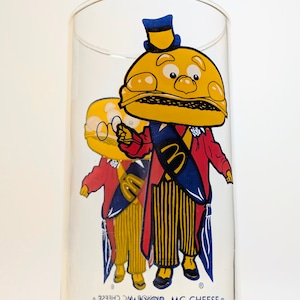 ☆ VINTAGE 70'☆【 McDonald's / マクドナルド 】 ロナルド マクドナルド コレクターシリーズ 『 メイヤーチーズマック 』/ グラス〚アメリカン雑貨 アメトイ〛