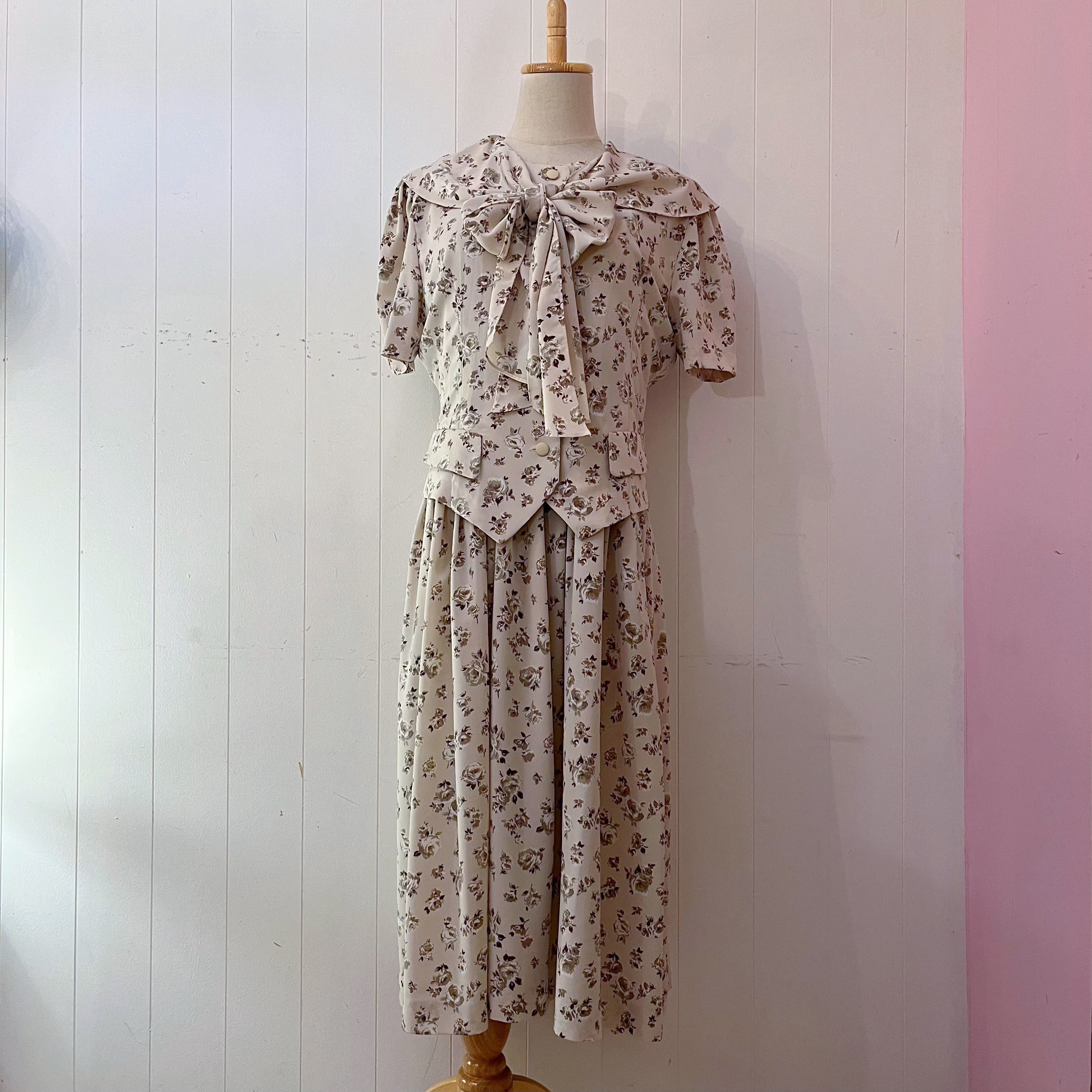 ribbon sailor collar separate one-piece