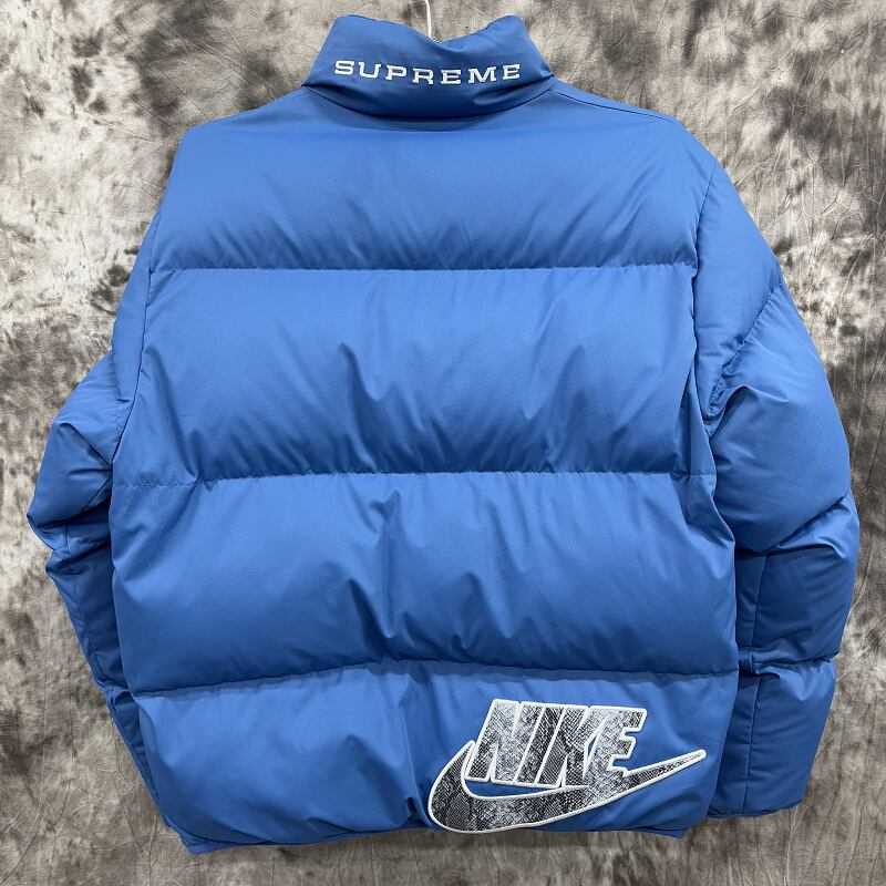 Supreme NIKE Puffy Jacket ダウンジャケットM ブルー